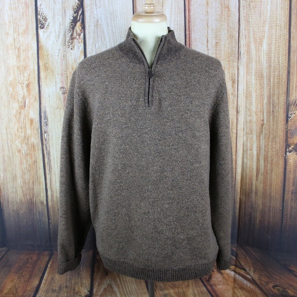 Brooks Brothers Men's Sweater XXL 1/4 Zip Wool - Picture 2 of 6